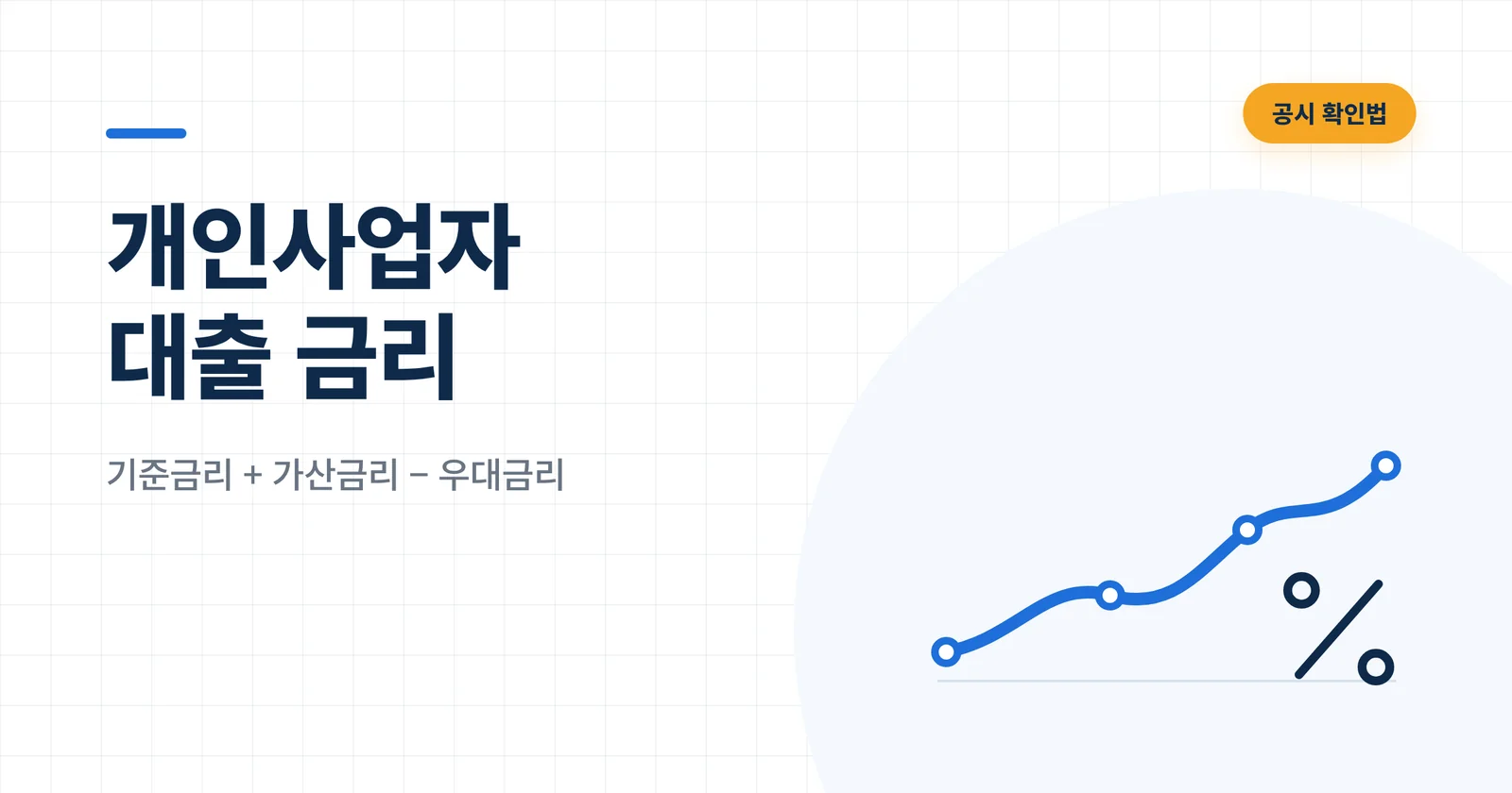 개인사업자 대출 금리
